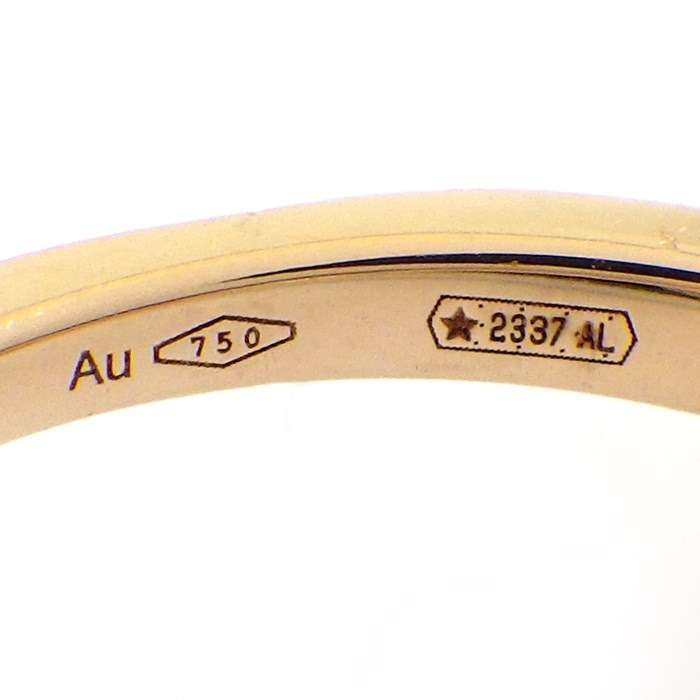 ブルガリ BVLGARI リング フィオレヴァー 355872 フラワー クローバー ハーフエタニティ ダイヤモンド 計 0.67ct K18PG 11号 / #52 【中古】