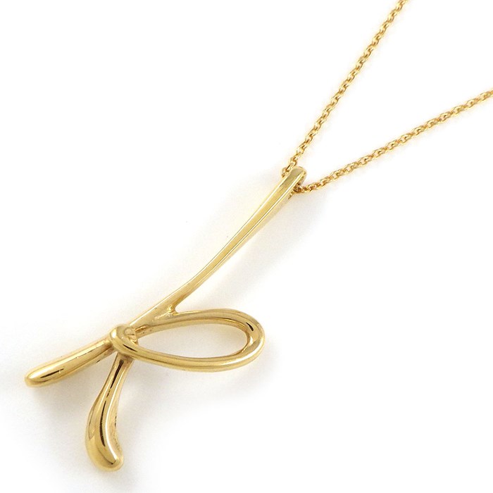 ティファニー Tiffany & Co. ネックレス レター K イニシャル アルファベット K18YG 【中古】