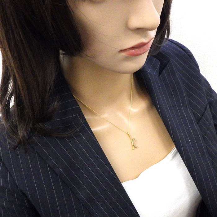 ティファニー Tiffany & Co. ネックレス レター K イニシャル アルファベット K18YG 【中古】