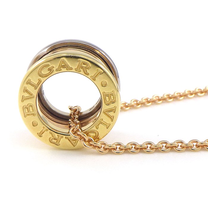 ブルガリ BVLGARI ネックレス B-zero1 ビーゼロワン パーフェクトミステイク スリーカラー K18PG K18WG K18YG 【中古】