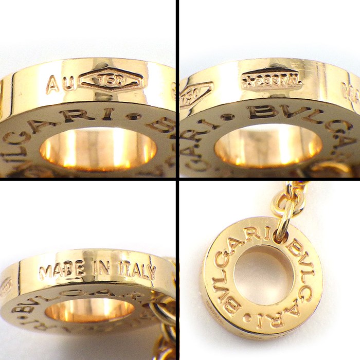 ブルガリ BVLGARI ネックレス B-zero1 ビーゼロワン パーフェクトミステイク スリーカラー K18PG K18WG K18YG 【中古】