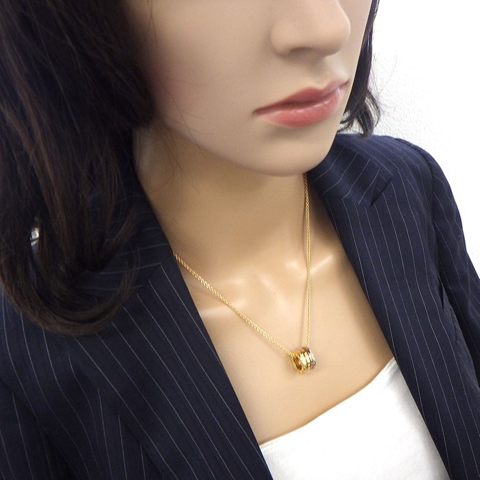 ブルガリ BVLGARI ネックレス B-zero1 ビーゼロワン パーフェクトミステイク スリーカラー K18PG K18WG K18YG 【中古】