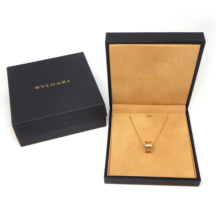 ブルガリ BVLGARI ネックレス B-zero1 ビーゼロワン パーフェクトミステイク スリーカラー K18PG K18WG K18YG 【中古】