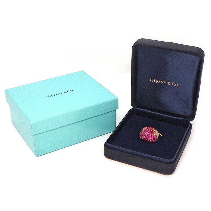 ティファニー Tiffany & Co. ブローチ ストロベリー イチゴ モチーフ