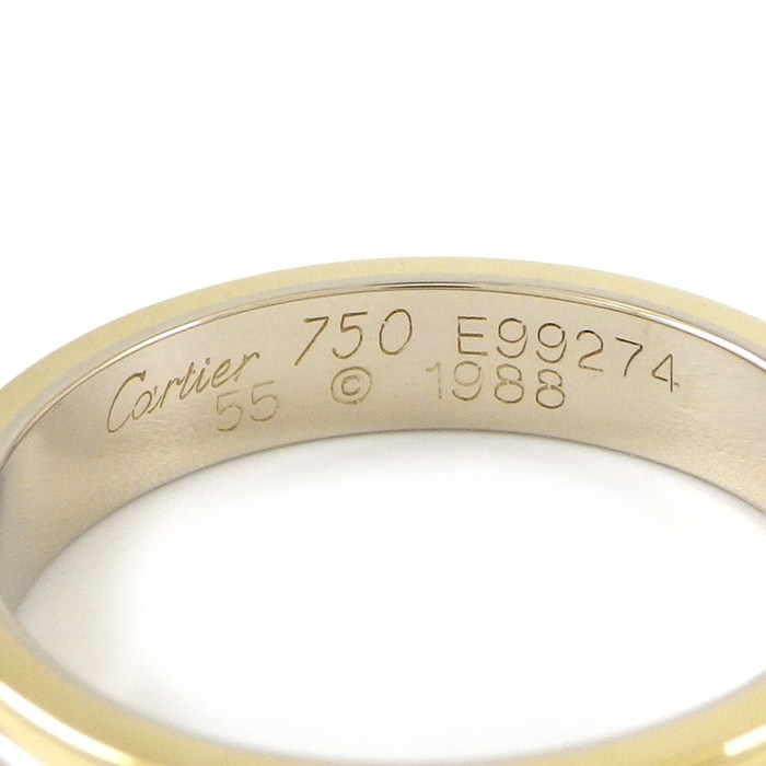 カルティエ Cartier リング ヴァンドーム トリニティ ウェディング スリーカラー K18PG K18WG K18YG 14.5号 / #55 【中古】