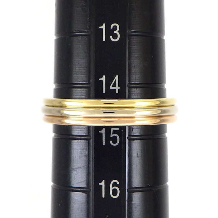 カルティエ Cartier リング ヴァンドーム トリニティ ウェディング スリーカラー K18PG K18WG K18YG 14.5号 / #55 【中古】