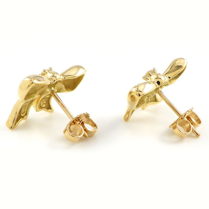 ティファニー Tiffany & Co. ピアス ボウ リボン モチーフ 