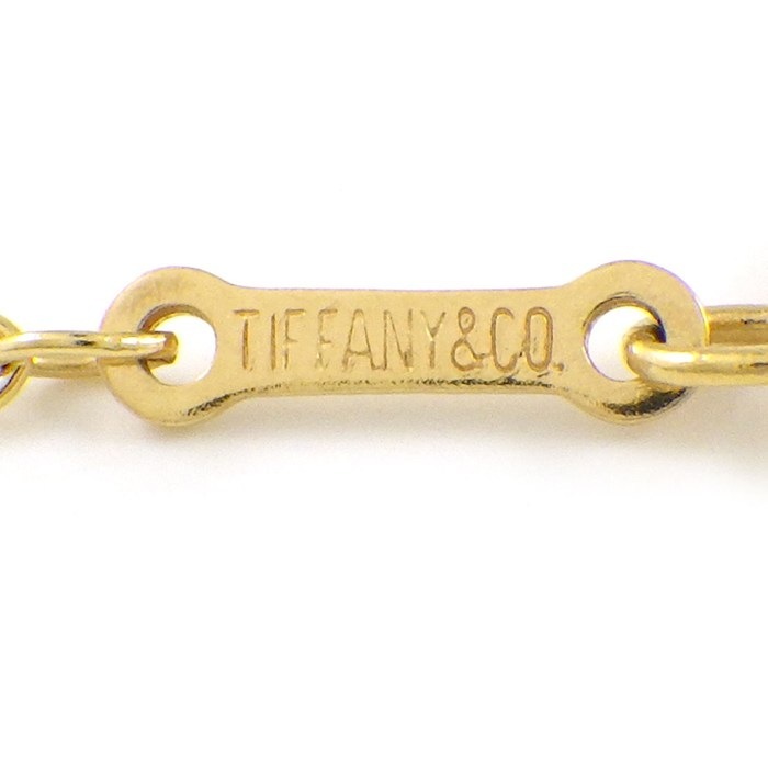 ティファニー Tiffany & Co. ロングネックレス オープン クロス K18YG 【中古】