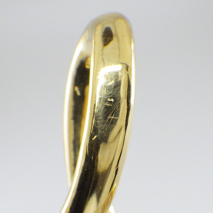 ティファニー Tiffany & Co. ロングネックレス オープン クロス K18YG 【中古】
