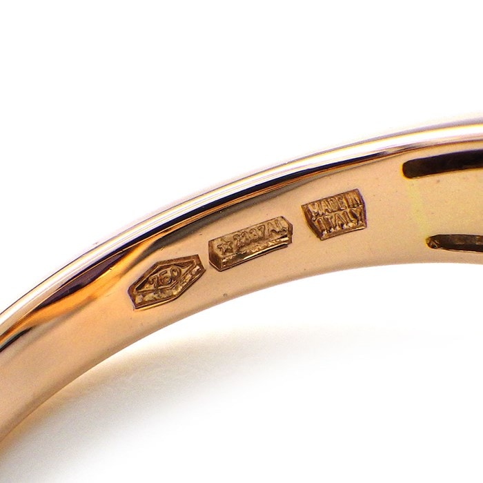 ブルガリ BVLGARI リング パレンテシ カクテル ローズカット アメジスト ダイヤモンド K18PG 11号 【中古】