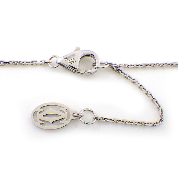 カルティエ Cartier ネックレス ダムール XS ディアマン レジェ B7224515 1ポイント ダイヤモンド 0.04ct K18WG 【箱・保付き】 【中古】