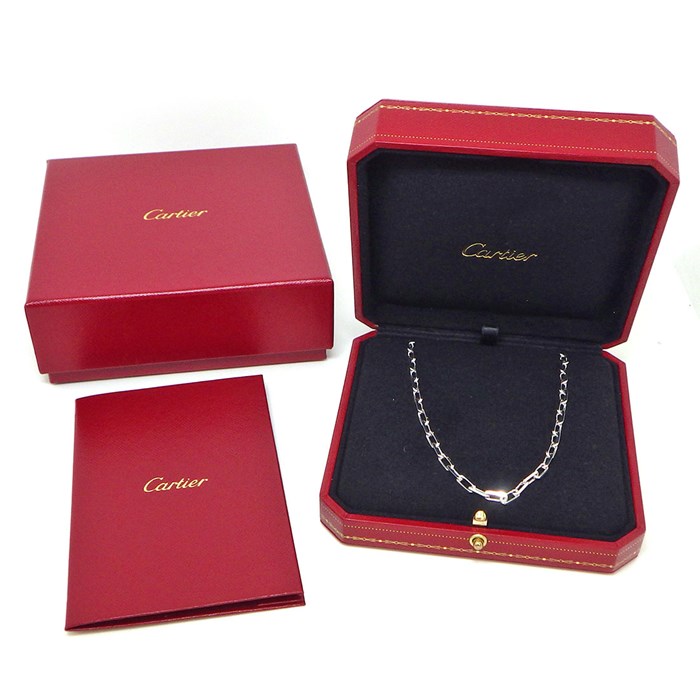 カルティエ Cartier ネックレス サントスデュモン B7224583 スパルタカス チェーン K18WG 【箱・保付き】 【中古】