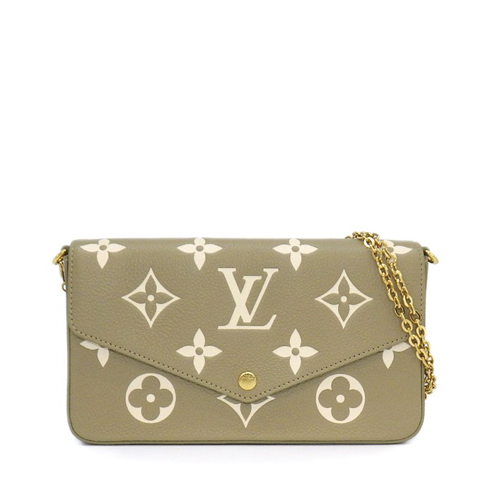 ルイ・ヴィトン LOUIS VUITTON ショルダーバッグ ポシェット フェリシー M82480 カーキ クレーム モノグラムアンプラントレザー 【中古】