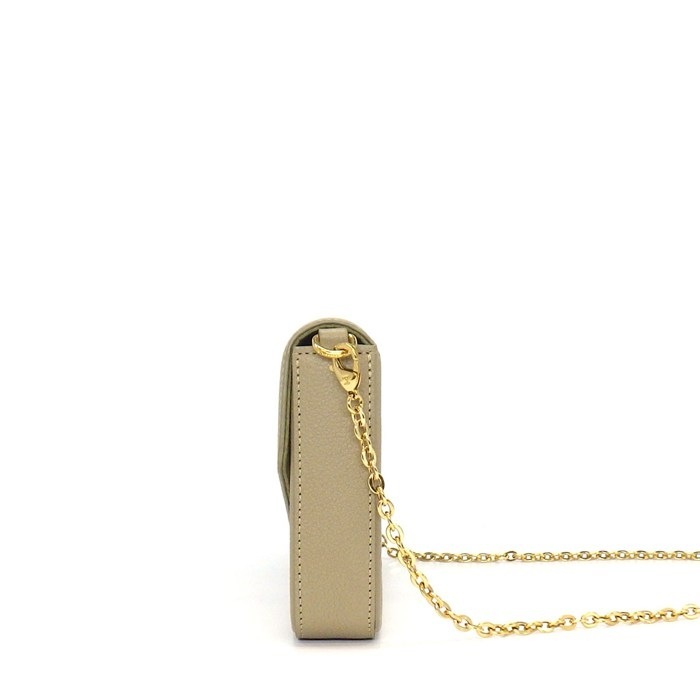 ルイ・ヴィトン LOUIS VUITTON ショルダーバッグ ポシェット フェリシー M82480 カーキ クレーム モノグラムアンプラントレザー 【中古】