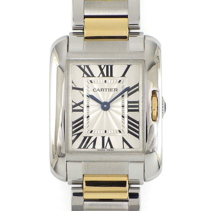 カルティエ Cartier 腕時計 タンク アングレーズ SM W5310046 ローマ 
