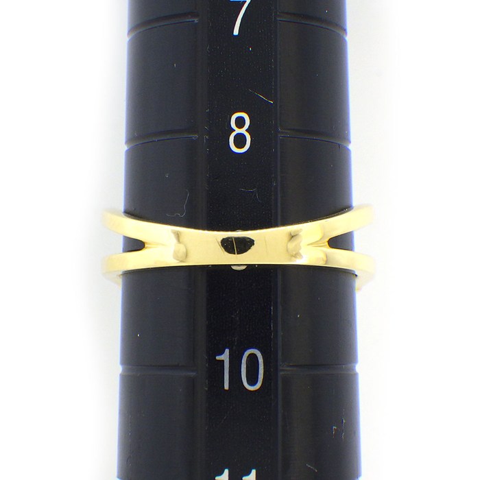 アーカー AHKAH リング ビリーブヴィスタ AK1622010200 Vシェイプ ダイヤモンド 計0.07ct K18YG 9号 【中古】