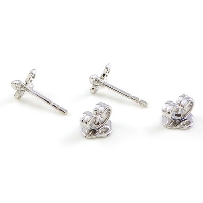 グラフ Graff GRAFF ピアス バタフライ プティ スタッド RGE1563 パヴェ ダイヤモンド 計0.08ct K18WG 【中古】