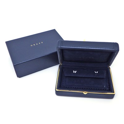 グラフ Graff GRAFF ピアス バタフライ プティ スタッド RGE1563 パヴェ ダイヤモンド 計0.08ct K18WG 【中古】