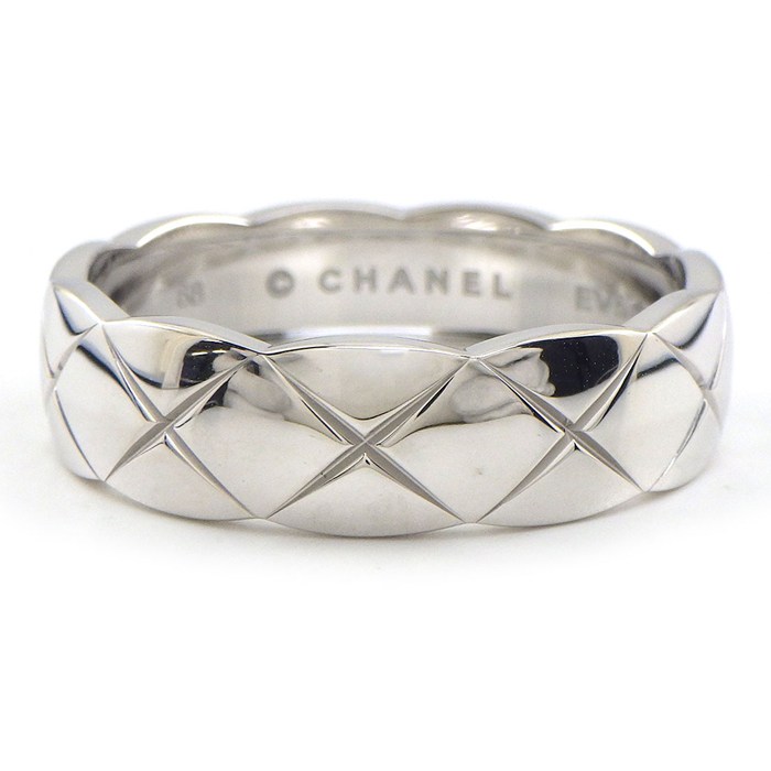 シャネル CHANEL リング ココクラッシュ ミディアムモデル J12040 K18WG 27号 / #68 【箱・保付き】 【中古】