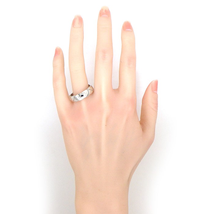 シャネル CHANEL リング ココクラッシュ ミディアムモデル J12040 K18WG 27号 / #68 【箱・保付き】 【中古】