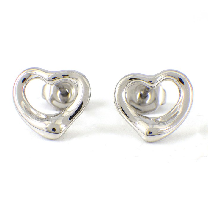 ティファニー Tiffany & Co. ピアス オープンハート PT950 【中古】