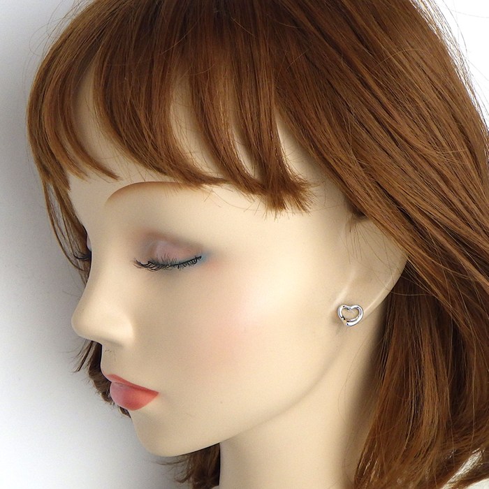 ティファニー Tiffany & Co. ピアス オープンハート PT950 【中古】