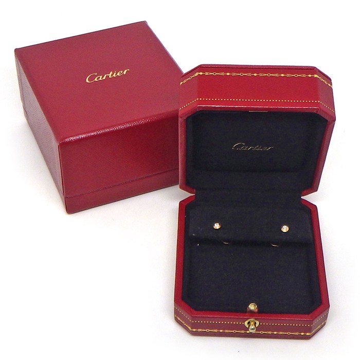 カルティエ Cartier ピアス ダムール XS ディアマン レジェ B8301214 ダイヤモンド 計0.08ct K18PG 【中古】