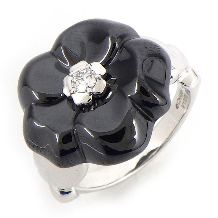CHANEL シャネル リング カメリア カルセドニー 750 ジュウル CHANEL