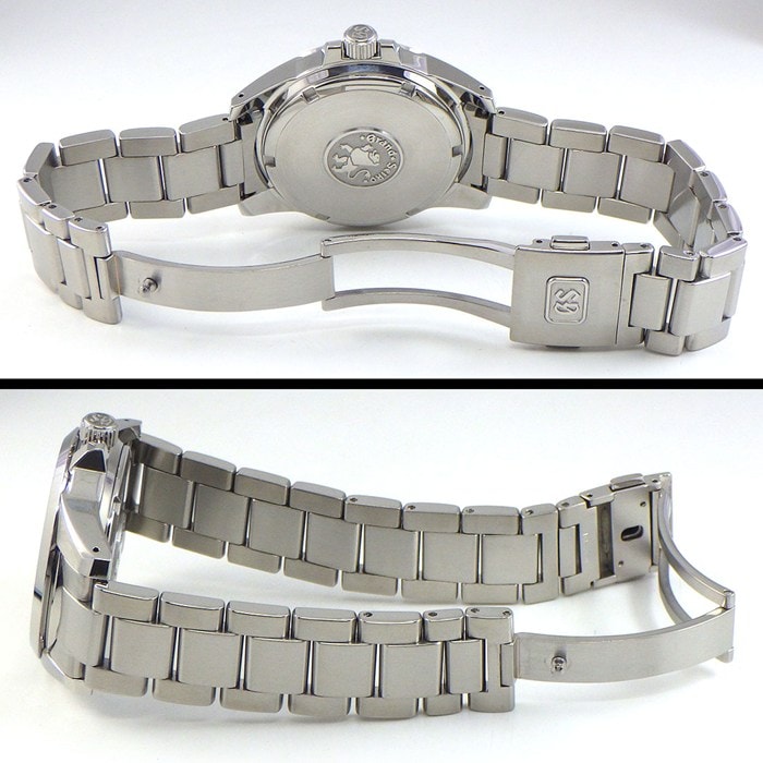 グランドセイコー Grand Seiko 腕時計 SBGA025/9R65-0AG1 ホワイト文字盤 デイト パワーリザーブ表示 SS スプリングドライブ 【中古】