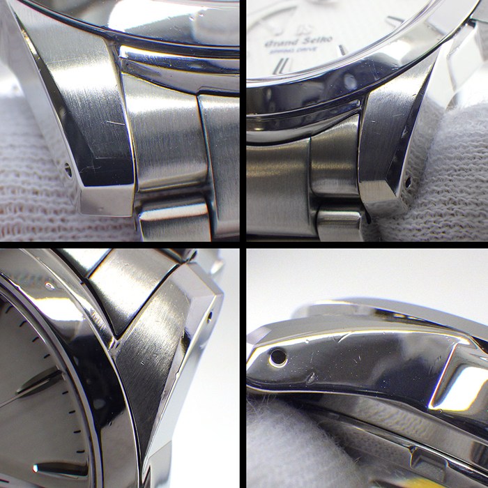 グランドセイコー Grand Seiko 腕時計 SBGA025/9R65-0AG1 ホワイト文字盤 デイト パワーリザーブ表示 SS スプリングドライブ 【中古】