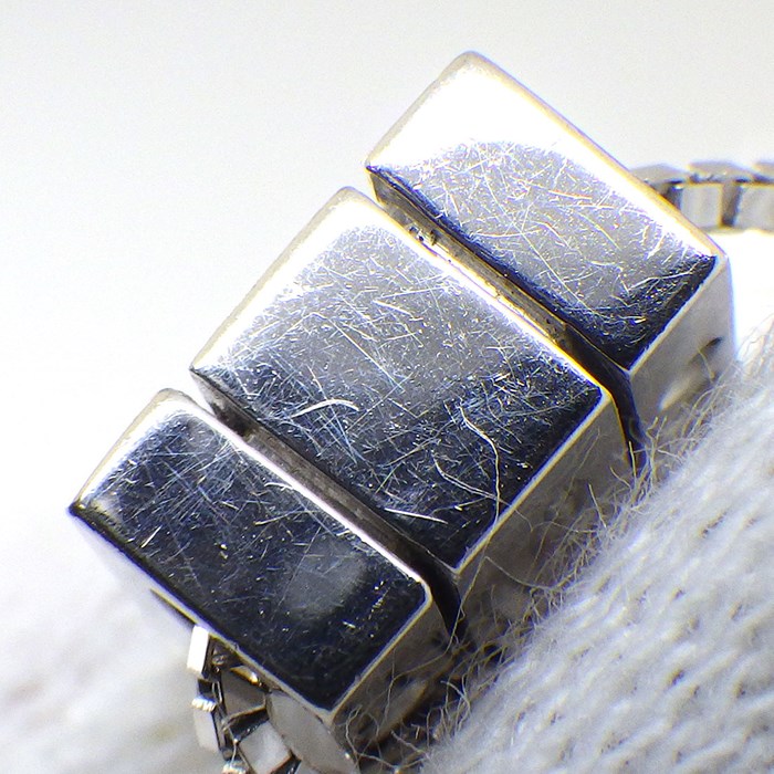 ダミアーニ DAMIANI ネックレス ベルエポック スクエア ベネチアンチェーン パヴェ ダイヤモンド K18WG 【中古】