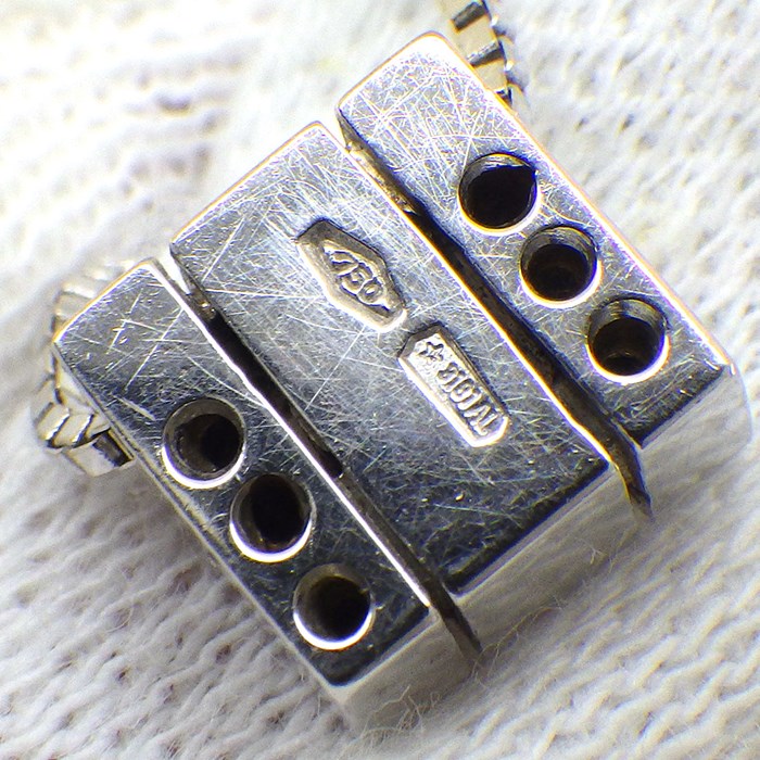 ダミアーニ DAMIANI ネックレス ベルエポック スクエア ベネチアンチェーン パヴェ ダイヤモンド K18WG 【中古】