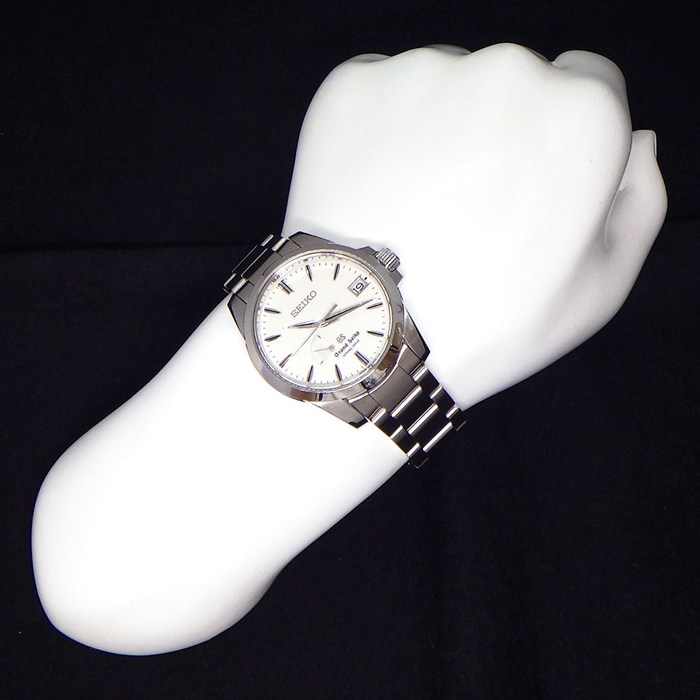 グランドセイコー Grand Seiko 腕時計 SBGA025/9R65-0AG1 ホワイト文字盤 デイト パワーリザーブ表示 SS スプリングドライブ 【中古】