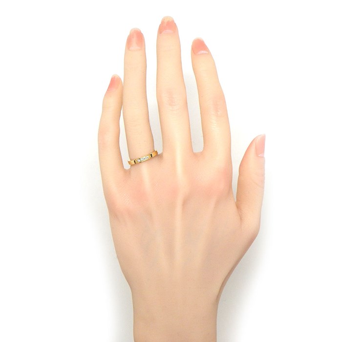 カルティエ Cartier リング マイヨン パンテール ウェディング B4080349 ダイヤモンド 計0.05ct K18YG 9号 / #49 【中古】