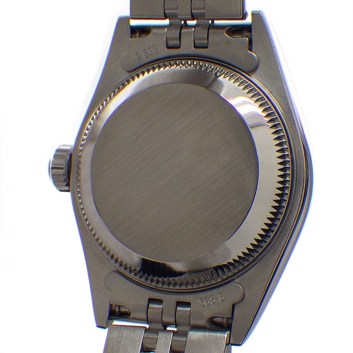 ロレックス Rolex 腕時計 デイトジャスト 79174 フルーテッドベゼル ブラック文字盤 ジュビリーブレス SS K18WG 自動巻き 【中古】