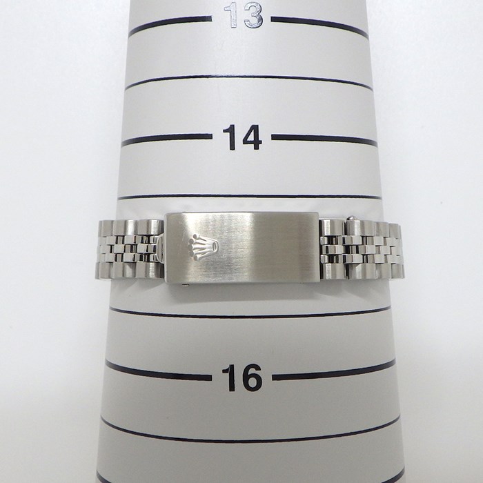 ロレックス Rolex 腕時計 デイトジャスト 79174 フルーテッドベゼル ブラック文字盤 ジュビリーブレス SS K18WG 自動巻き 【中古】