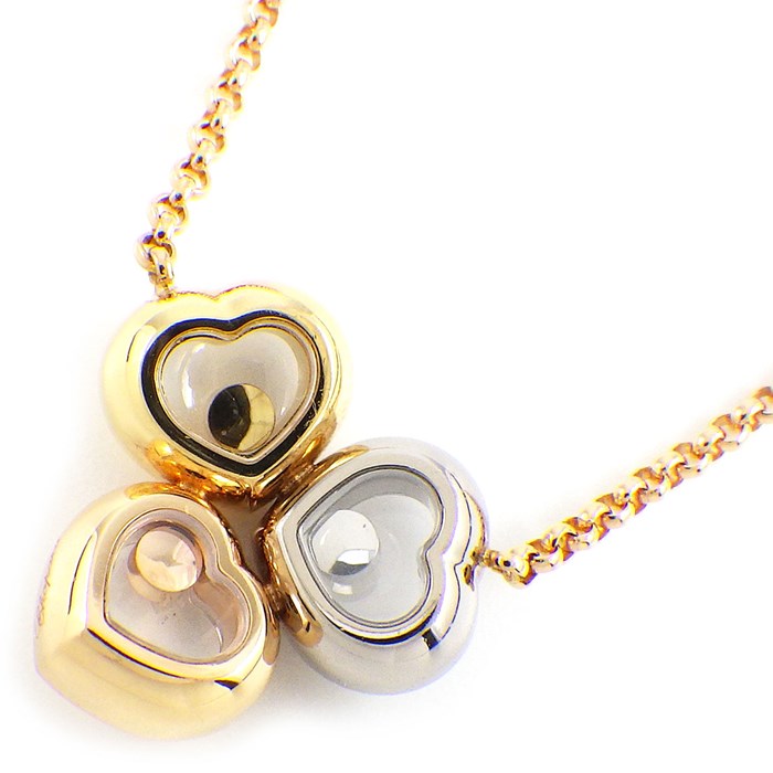 ショパール Chopard ネックレス ハッピーダイヤモンド 3モチーフ
