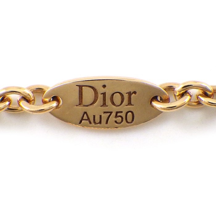 クリスチャンディオール Christian Dior リング ローズデヴァン ラウンド サークル スター ピンク オパール 1ポイント ダイヤモンド K18PG 9号 / #49 【中古】