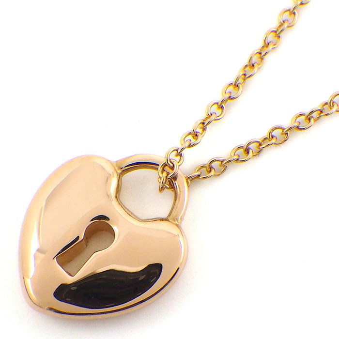 ティファニー Tiffany & Co. ネックレス ハート ロック K18PG 【中古  