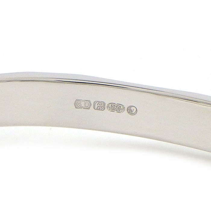 グラフ Graff GRAFF バングル ローレンス シグネチャー RGB602-150 パヴェ ダイヤモンド 計0.98ct K18WG / #15 【中古】