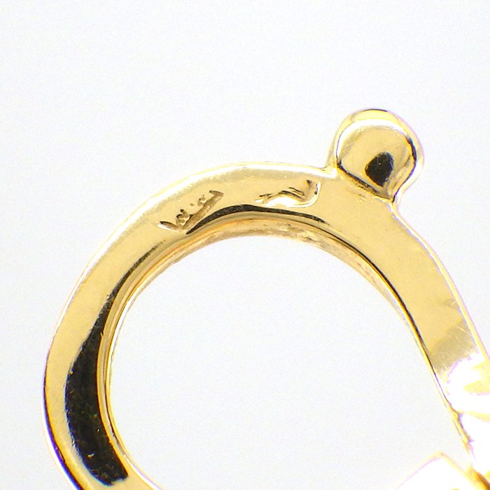 ヴァンクリーフ＆アーペル Van Cleef & Arpels ピアス マジックアルハンブラ 4モチーフ VCARD78900 スウィング ドロップ ホワイト シェル K18YG 【中古】