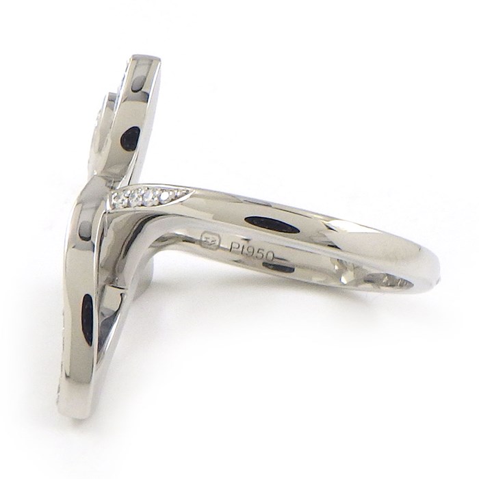 ハリーウィンストン HARRY WINSTON リング リリークラスター FRDPMQRFLC リーフ 1ポイント マーキスカット 54ポイント ラウンド ダイヤモンド 計0.41ct PT950 10号 【箱・保付き】 【中古】