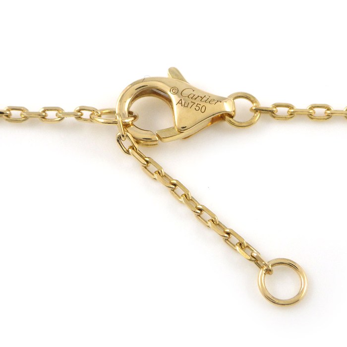 カルティエ Cartier ネックレス ジュストアンクル B7224889 釘モチーフ ダイヤモンド 計0.12ct K18YG 【中古】