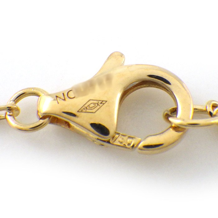 カルティエ Cartier ネックレス ジュストアンクル B7224889 釘モチーフ ダイヤモンド 計0.12ct K18YG 【中古】