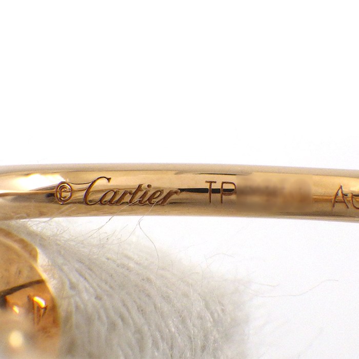 カルティエ Cartier ピアス ジュストアンクル フープ SM B8301234 釘モチーフ K18PG 【中古】