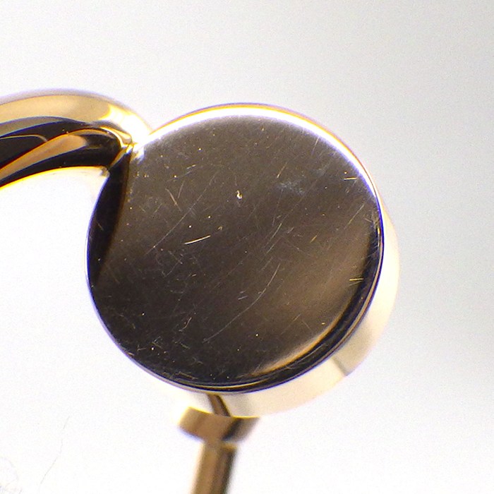 カルティエ Cartier ピアス ジュストアンクル フープ SM B8301234 釘モチーフ K18PG 【中古】