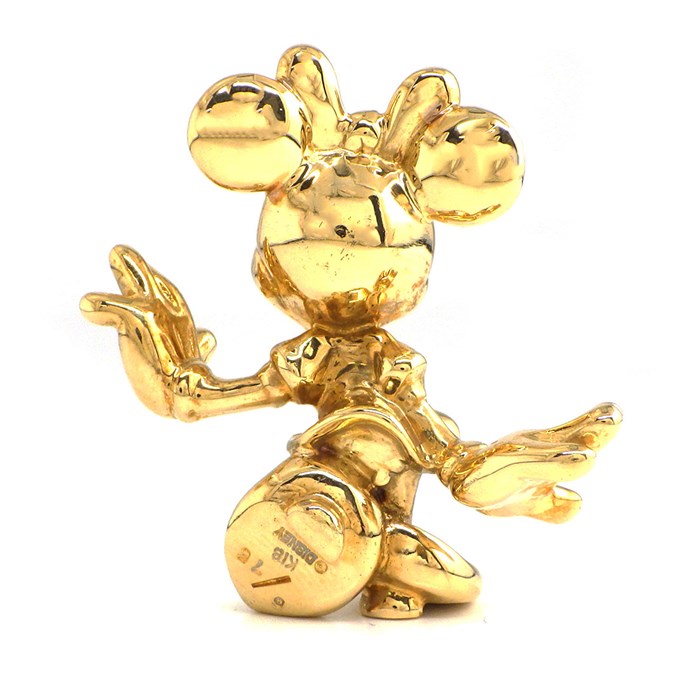 ディズニー Disney オーナメント Celebrate MICKEY 75 YEARS OF FUN ミニーモチーフ 75個限定モデル 6/75 ダイヤモンド K18YG 【中古】