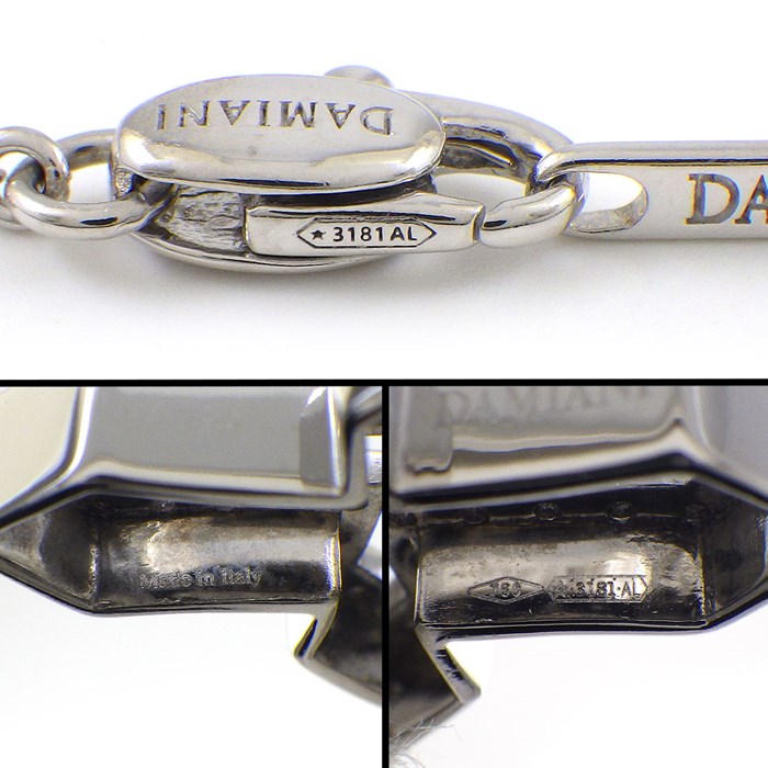 ダミアーニ DAMIANI ネックレス ベルエポック クラウン S クロス パヴェ ダイヤモンド K18WG 【箱・保付き】 【中古】