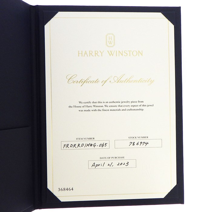 ハリーウィンストン HARRY WINSTON リング ゲート コレクション FRDRRD1MWG ロゼット サークル 31ポイント ダイヤモンド 計0.40ct K18PG 12.5号 【箱・保付き】 【中古】