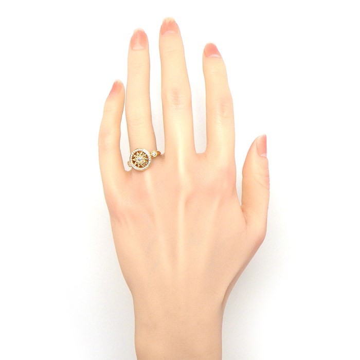 ハリーウィンストン HARRY WINSTON リング ゲート コレクション FRDRRD1MWG ロゼット サークル 31ポイント ダイヤモンド 計0.40ct K18PG 12.5号 【箱・保付き】 【中古】